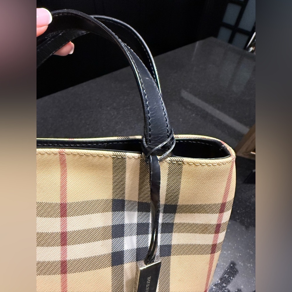 BURBERRY Nova Check Mini Tote - Picture 8 of 17